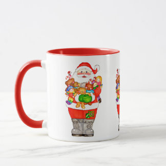 Mug Le père noël avec des jouets