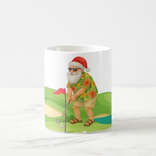 Mug Le Père Noël est Noël de golf en juillet