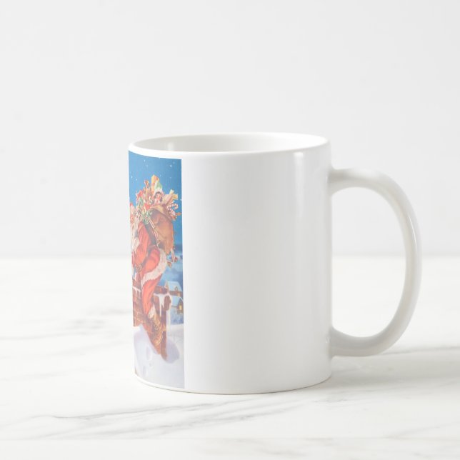 Mug Le Père Noël et son puissant renne (Droite)