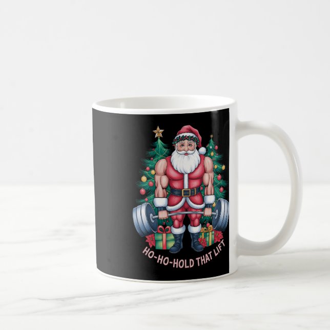 Mug Le Père Noël Gym Entraînement Ho-ho-hold que (Droite)