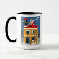 Le Père Noël rencontre le Coq portugais