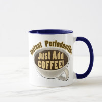 Le Periodontist instantané ajoutent juste le café