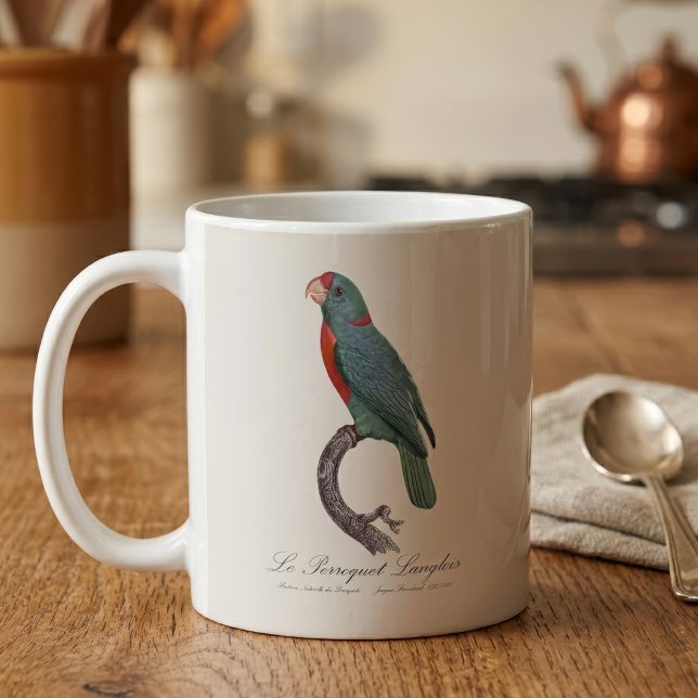 Mug Le Perroquet Langlois de Jacques Barraband (Le Perroquet Langlois by Jacques Barraband. Coffee Mug)