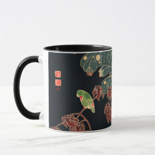 Mug Le perroquet par Ito Jakuchu Art d'oiseau japonais