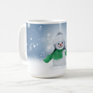 Mug Le personnage de bonhomme de neige de Noël adorabl