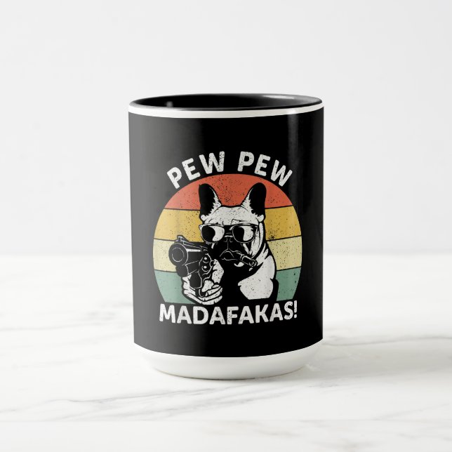 Mug Le Pew Pew Madafakas, chien de taureau français, m (Centre)