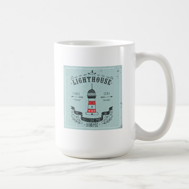 Mug Le phare me guident l'affiche à la maison (Droite)