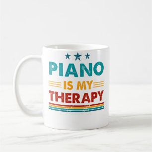 Mug Le piano est ma thérapie Piano drôle