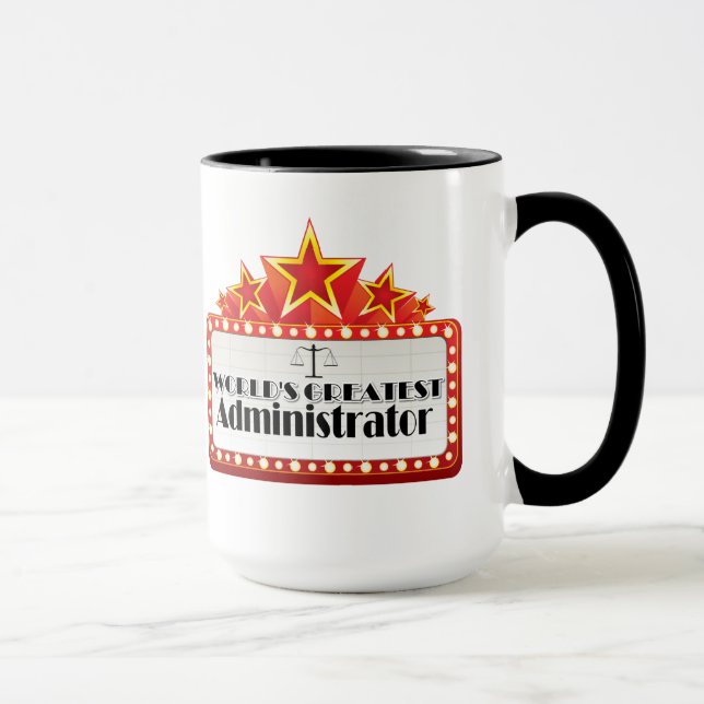 Mug Le plus grand administrateur du monde (Droite)