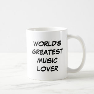 Mug "Le plus grand amateur de musique du monde"
