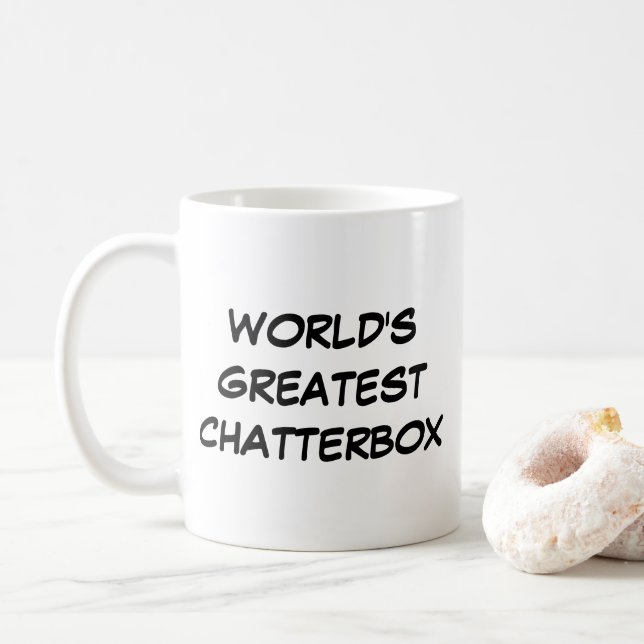 Mug "Le plus grand bavardage du monde" (Avec donut)