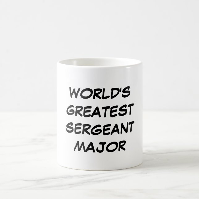 Mug "Le plus grand commandant de sergent du monde" (Centre)
