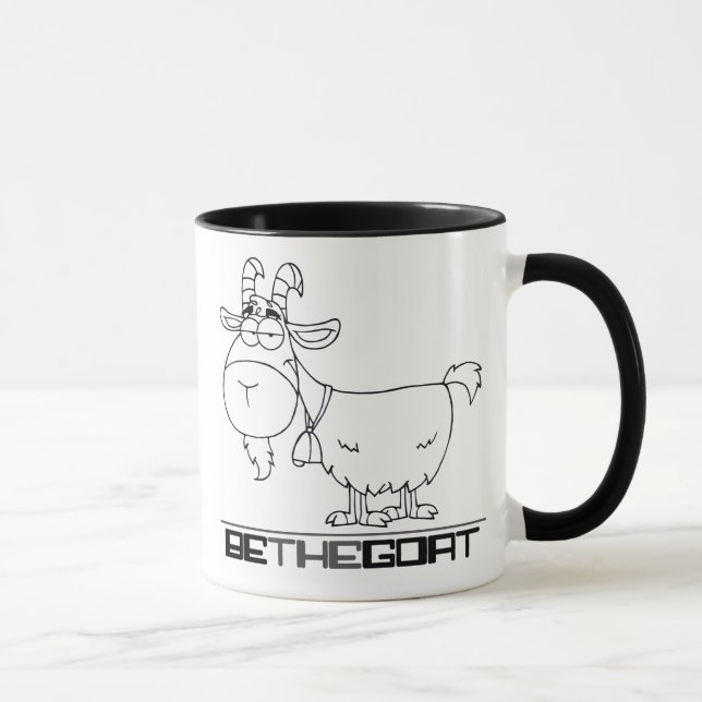 Mug Le plus grand de toute l'heure : Soyez la chèvre (Droite)