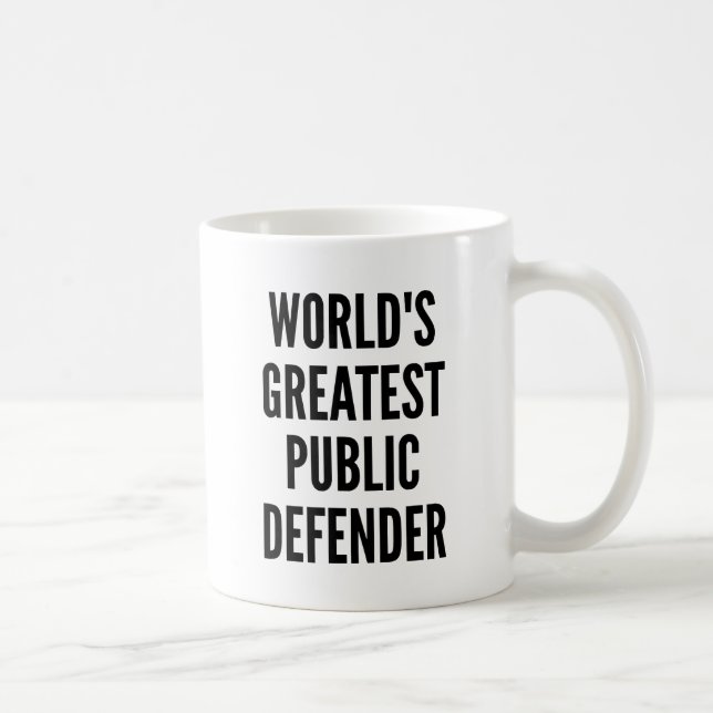 Mug Le plus grand défenseur public du monde (Droite)