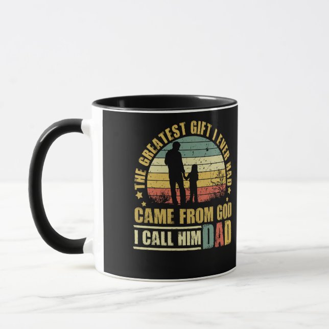 Mug Le Plus Grand Don Que J'Ai Jamais Reçu De Dieu Pap (Gauche)