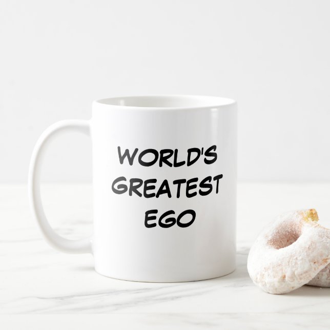 Mug "Le plus grand ego du monde" (Avec donut)