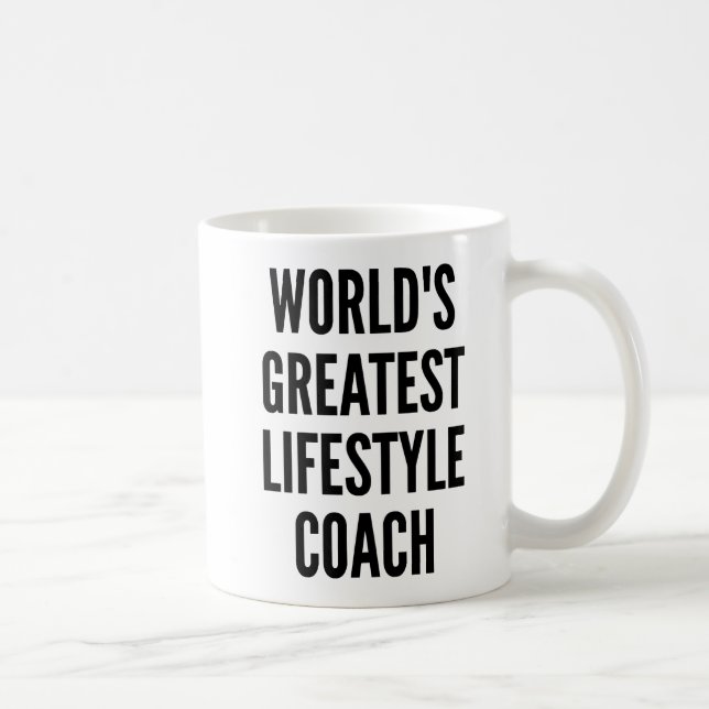 Mug Le plus grand entraîneur de mode de vie (Droite)