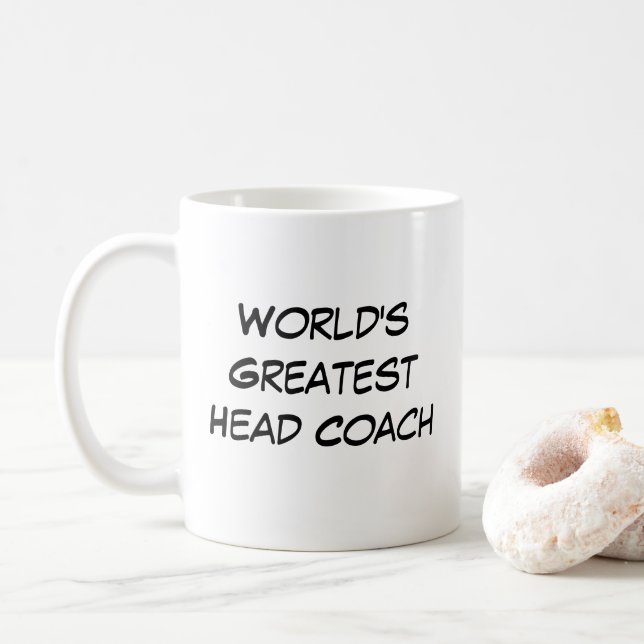 Mug "Le plus grand entraîneur de tête du monde" (Avec donut)