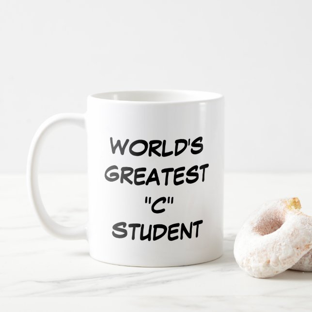 Mug "Le plus grand étudiant du "C" au monde" (Avec donut)
