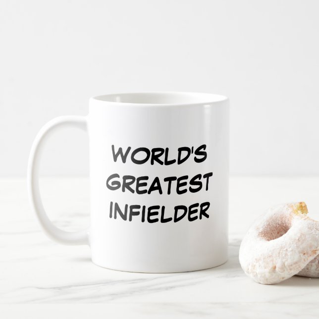 Mug "Le plus grand infielder du monde" (Avec donut)
