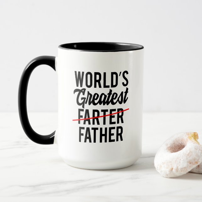 Mug Le plus grand père de Funny World (Avec donut)