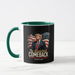 Mug Le plus grand retour de l'histoire américaine Trum