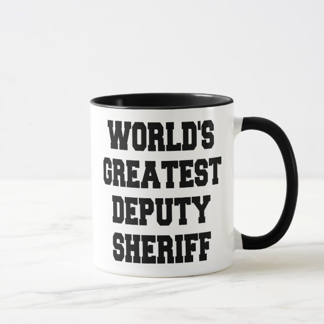 Mug Le plus grand shérif adjoint du monde (Droite)