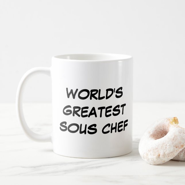 Mug "Le plus grand sous-chef du monde" (Avec donut)
