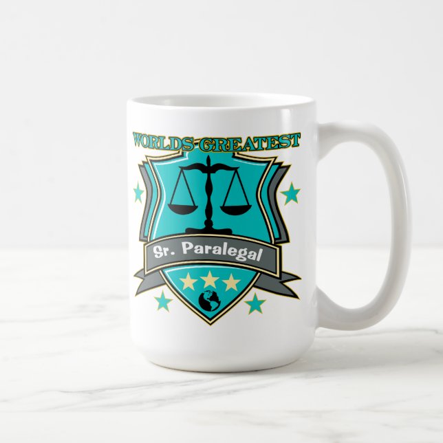 Mug Le plus grand Sr du monde juridique. Paralégal (Droite)
