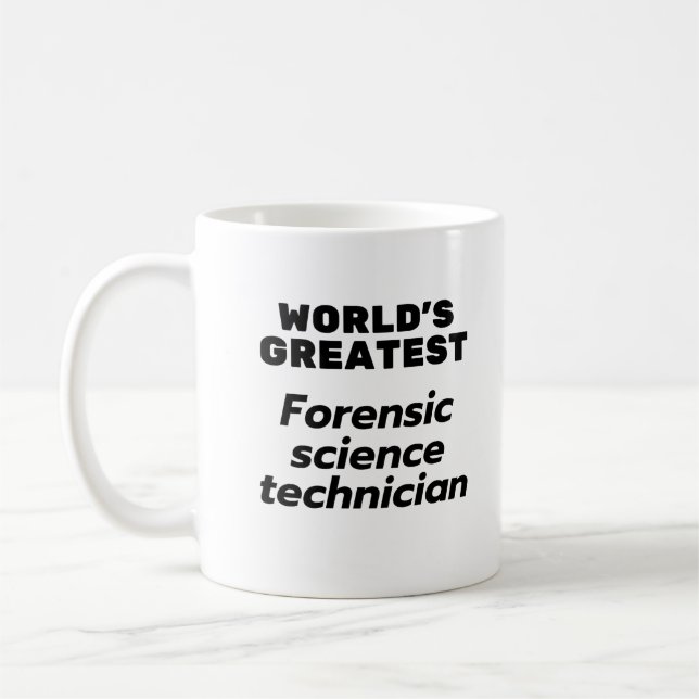 Mug Le plus grand technicien en sciences judiciaires d (Gauche)