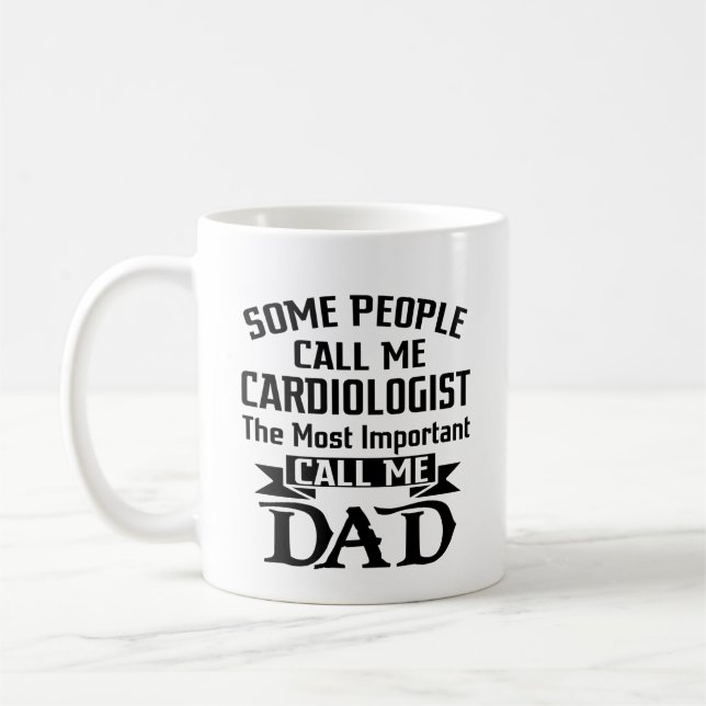Mug Le Plus Important, Appelez-Moi Papa Pour Le Cardio (Gauche)