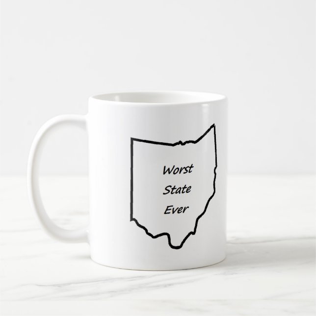 Mug Le plus mauvais état de l'Ohio jamais (Gauche)