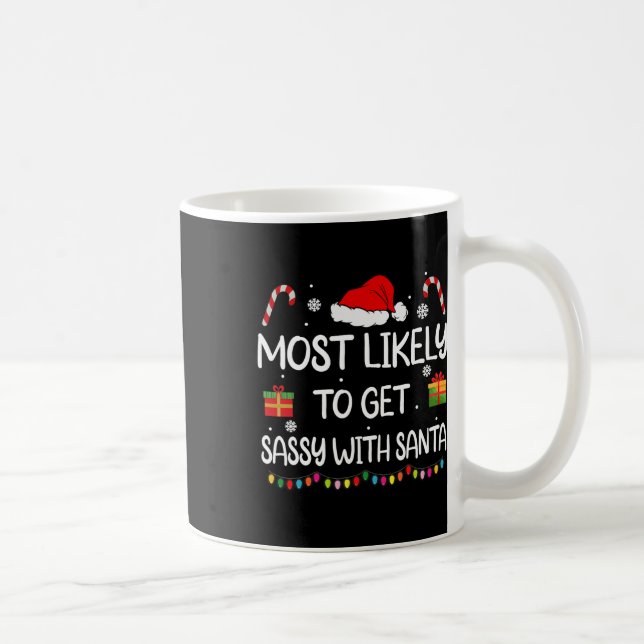Mug Le Plus Probable À Obtenir Sy Avec Père Noël Funny (Droite)
