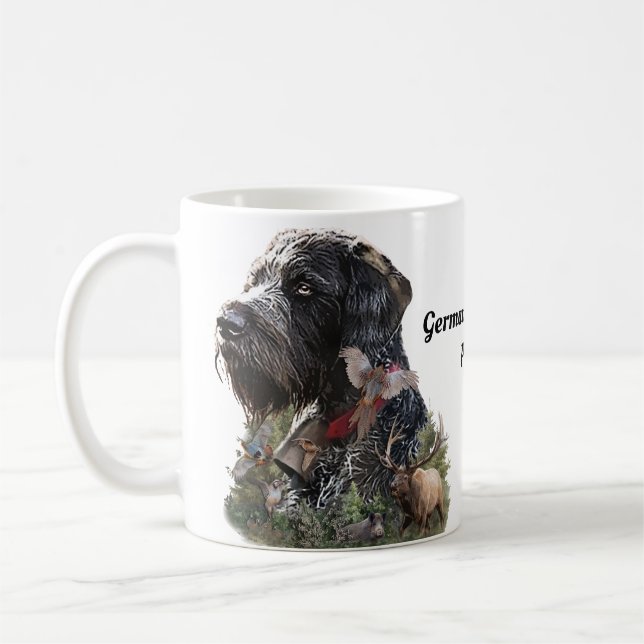Mug Le pointeur À poils durs allemand (Gauche)