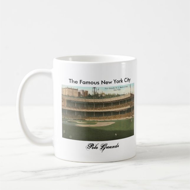 Mug Le polo célèbre fond le parc de base-ball, New (Gauche)