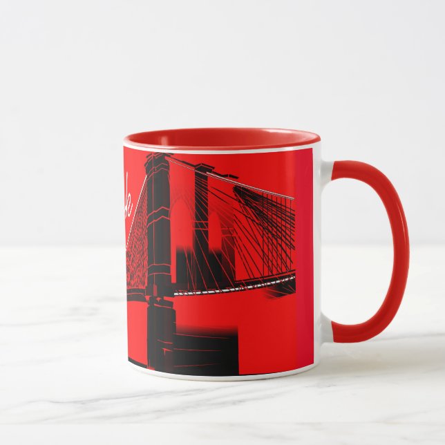 Mug Le pont de Brooklyn conception de New York (Droite)