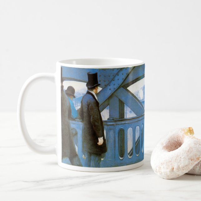 Mug Le Pont de l'Europe de Gustave Caillebotte (Avec donut)