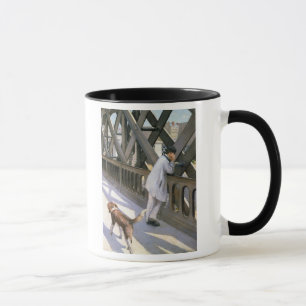 Mug Le Pont de L'Europe : détail d'un homme et d'un a