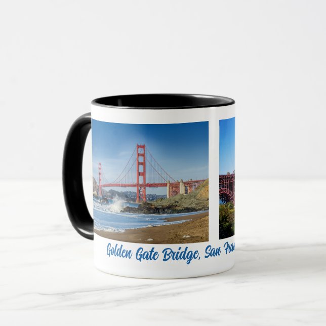 Mug Le pont Golden Gate de San Francisco,  (Devant gauche)
