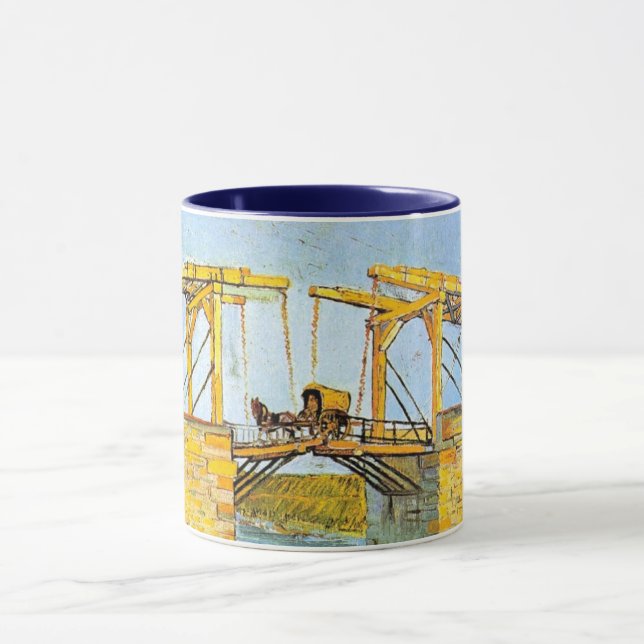 Mug Le pont Langlois à Arles par Vincent van Gogh (Centre)