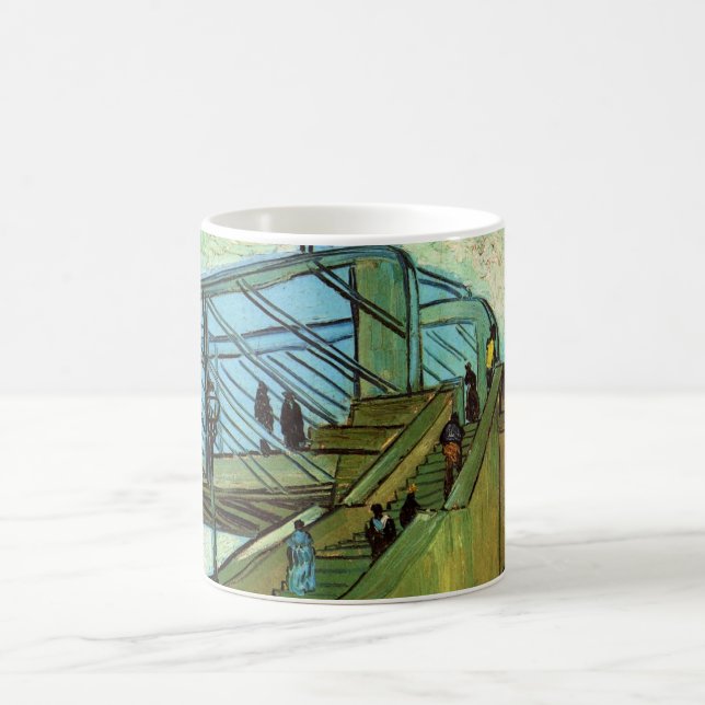 Mug Le pont Trinquetaille par Vincent van Gogh (Centre)