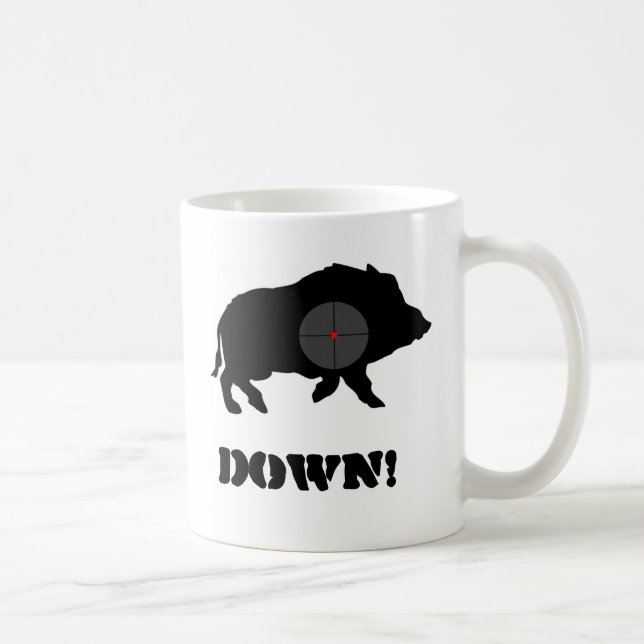 Mug Le porc noir de Bucknuts attaquent vers le bas (Droite)