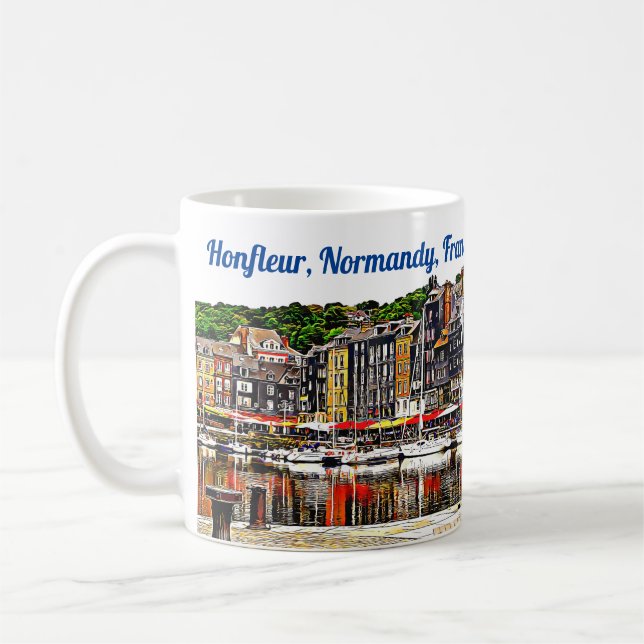 Mug Le port de Honfleur en Normandie. (Gauche)