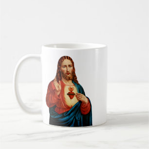 Mug Le Portrait d'Art Fin du Sacré-Cœur de Jésus