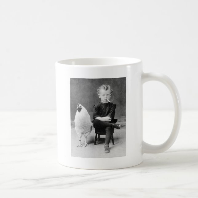 Mug Le poulet m'a conduit à la fumée ! (Droite)