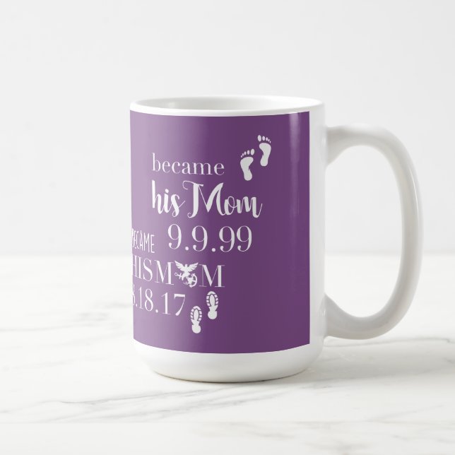 Mug Le pourpre drôle est allé bien à sa maman - (Droite)