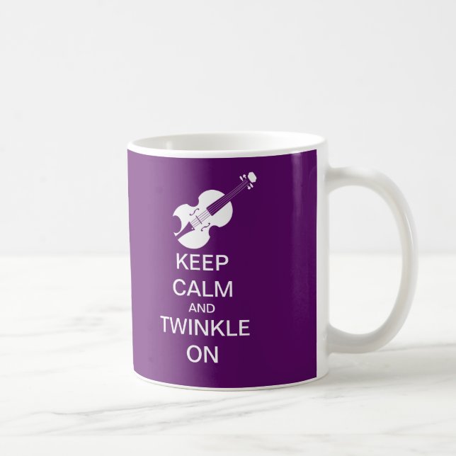 Mug Le pourpre gardent le scintillement calme sur le (Droite)