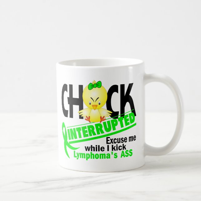Mug Le poussin a interrompu le lymphome 2 (la chaux) (Droite)
