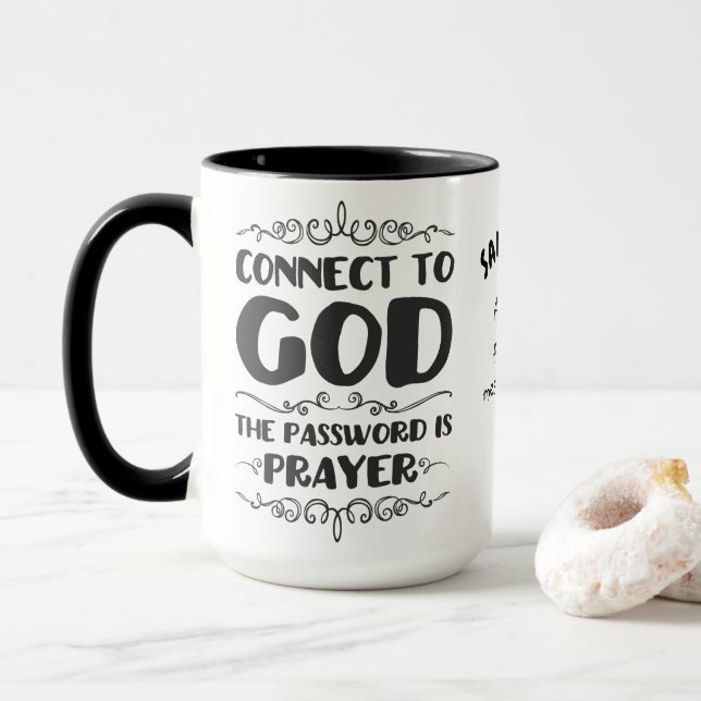 Mug Le pouvoir de la coutume de prière (Avec donut)