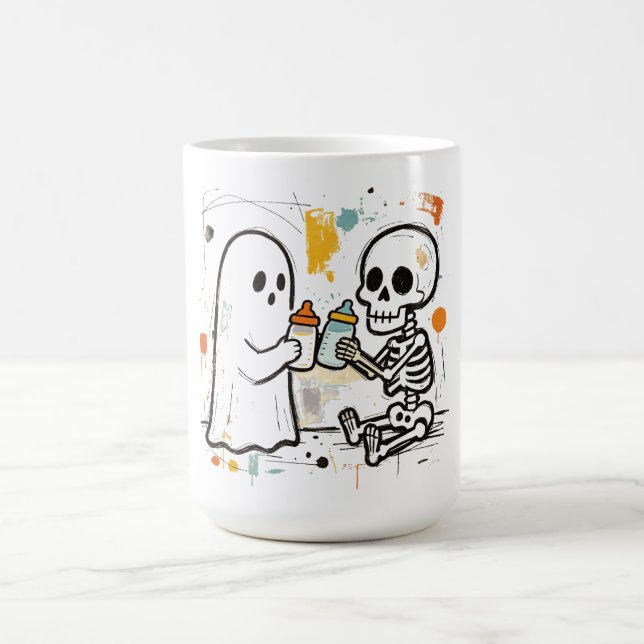Mug Le premier Halloween de bébé, fantôme squelette (Centre)
